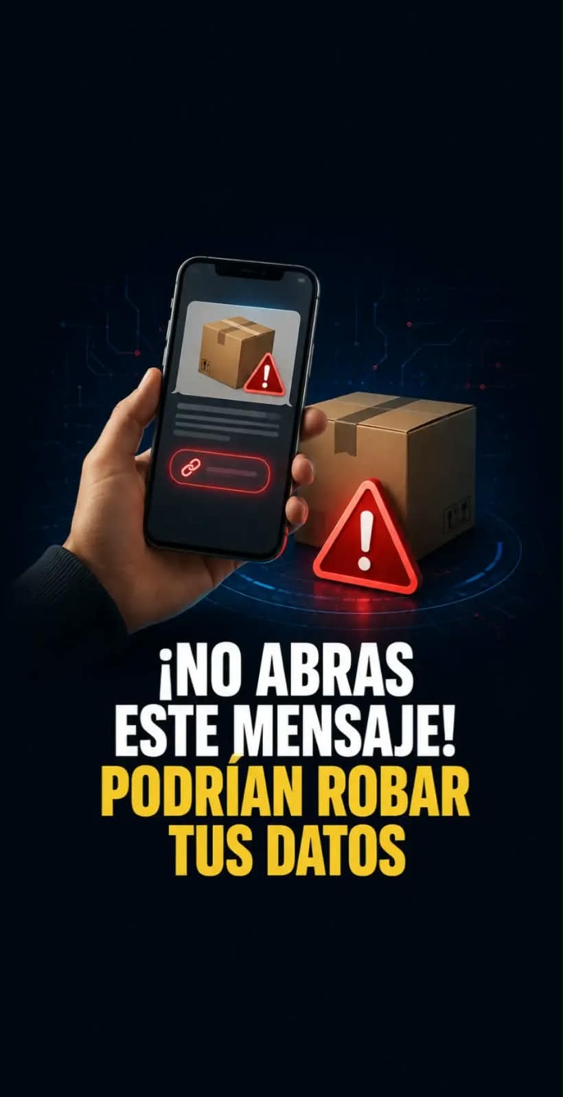 Alerta sobre mensajes falsos de entrega de encomiendas