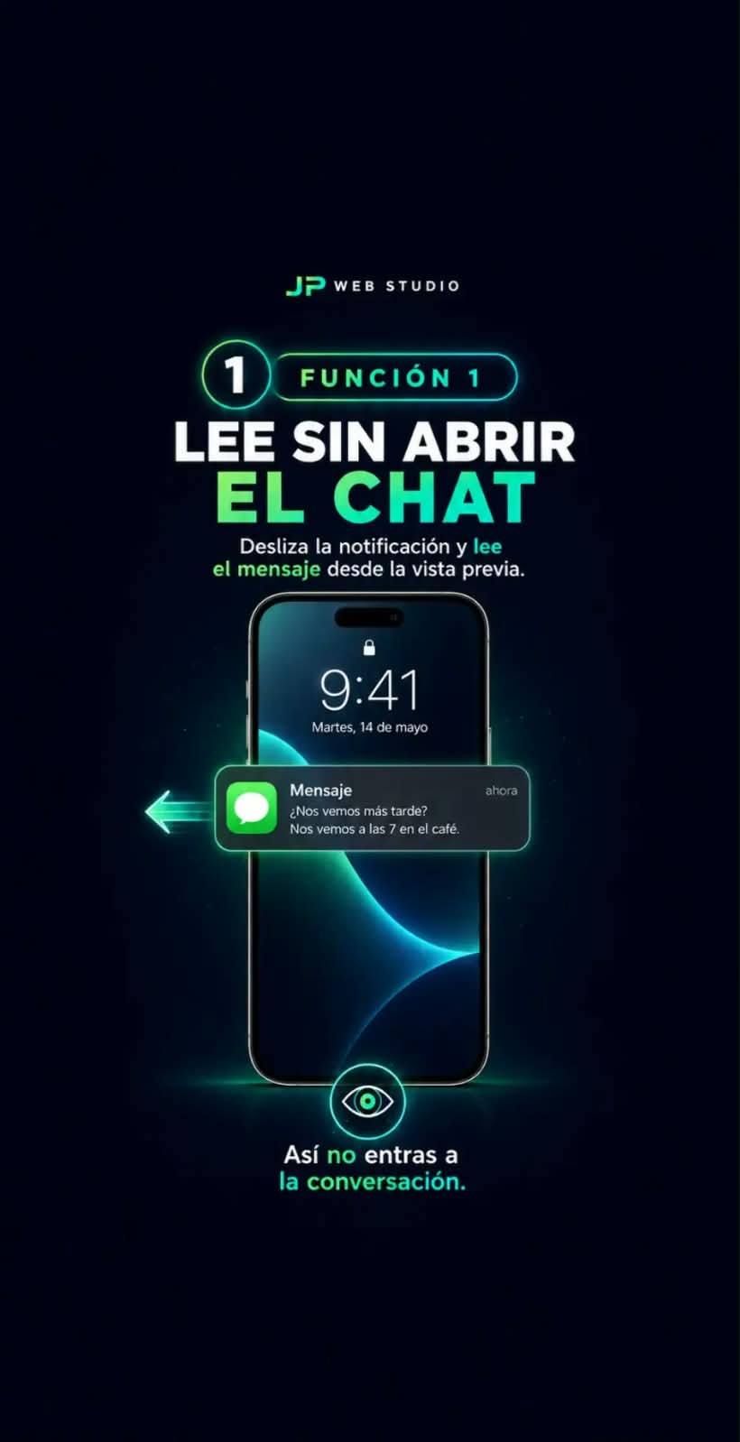 Función 1: previsualizar un mensaje sin abrir el chat
