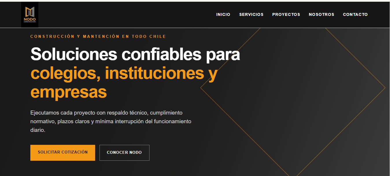 Página principal de NODO Construcción