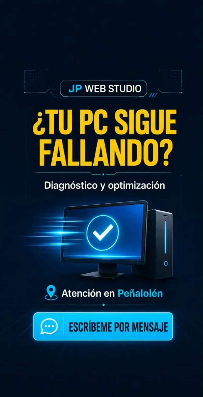 Servicio de diagnóstico y optimización de computadores en Peñalolén