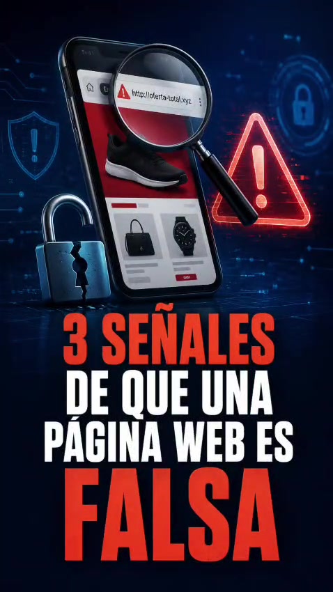 Tres señales para reconocer una página web falsa