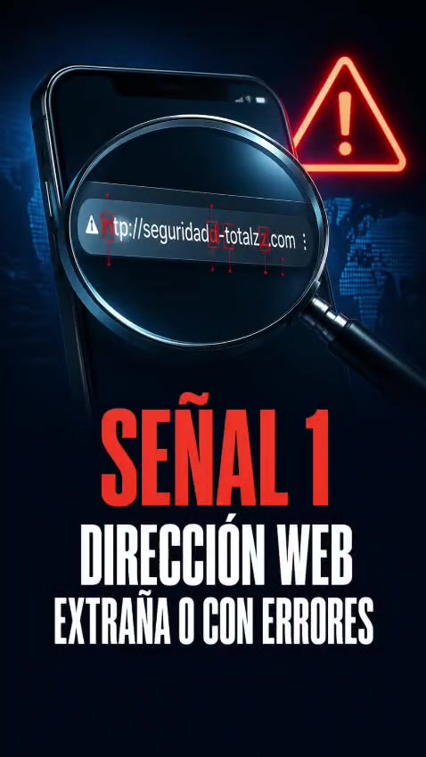 Señal 1: dirección web extraña o con errores